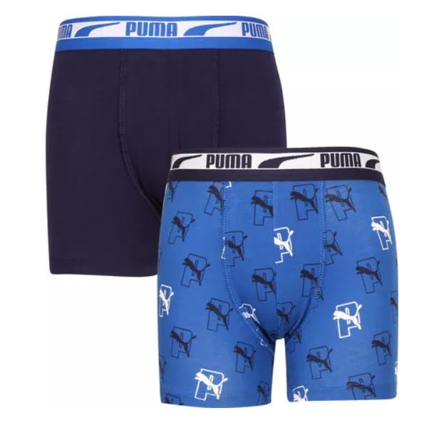 Vacchetti | 2 Boxer Ragazzo Puma Cotone Elasticizzato Elastico Esterno 701221349 