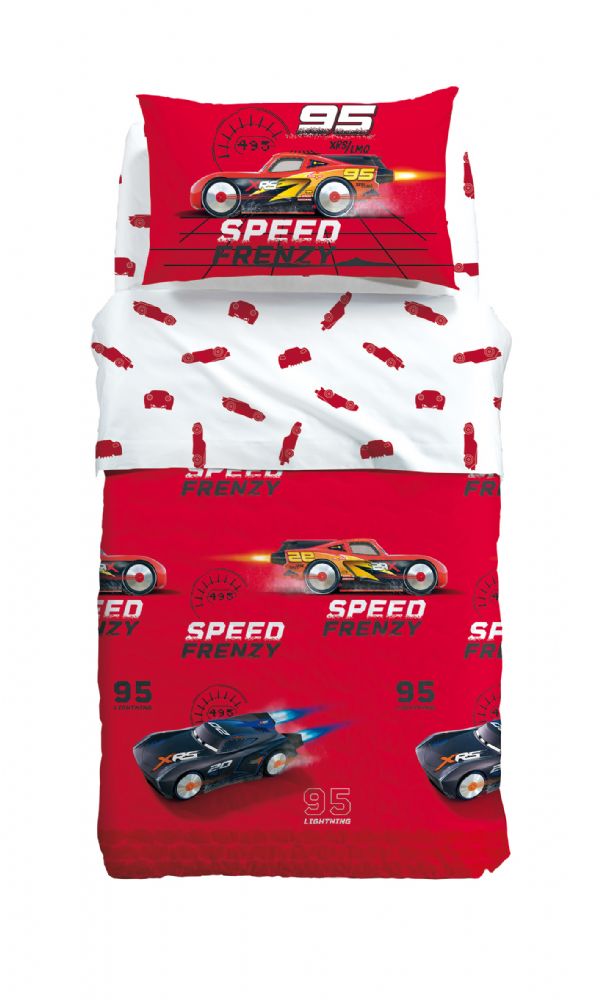Vacchetti | Copriletto Trapuntato 1 Piazza Disney Cars Frenzy Cotone