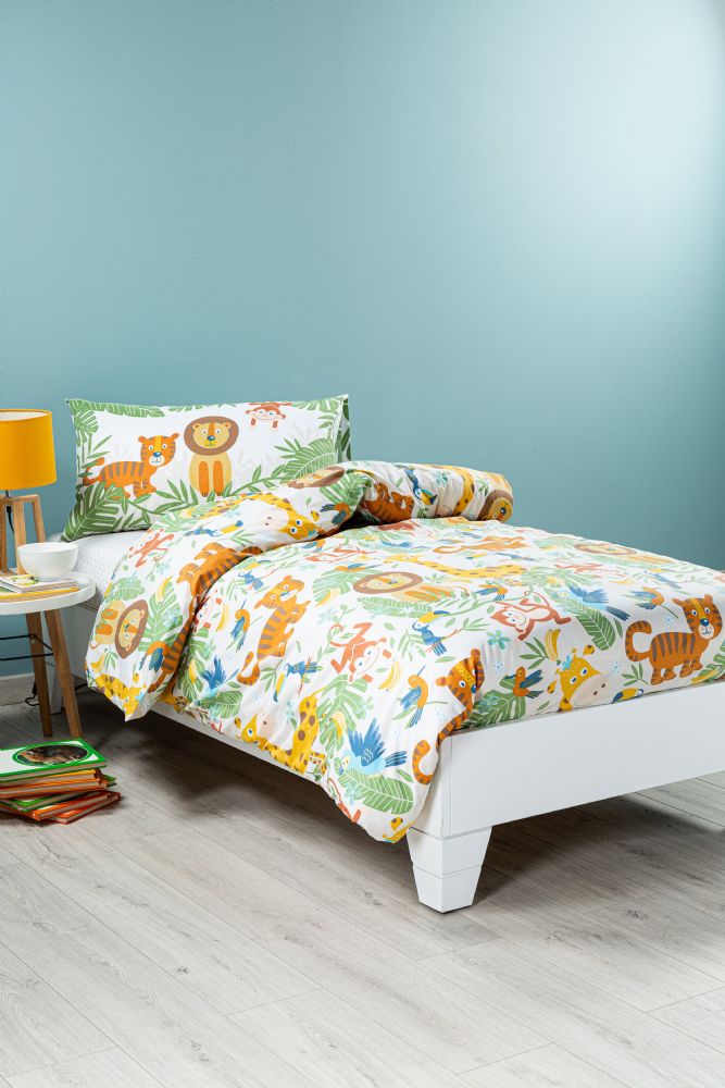 Vacchetti | Completo Lenzuolo 1 Piazza Fantasia Kids Tropical Cotone