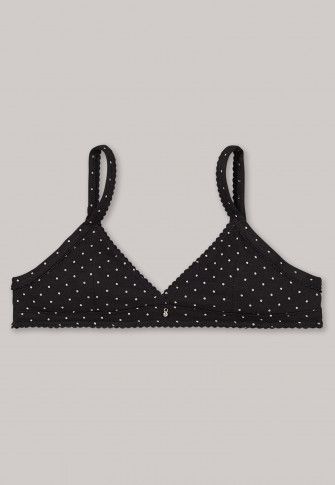 Vacchetti | Reggiseno Bambina Senza Ferretto Triangolino Pois 131088 Cotone Elasticizzato