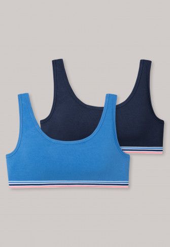 Vacchetti | 2 Brassiere Bambina 173526 Cotone Elasticizzato