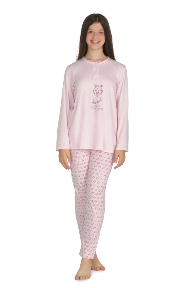 Vacchetti | Pigiama Ragazza Girocollo Fantasia 36922 Cotone Jersey