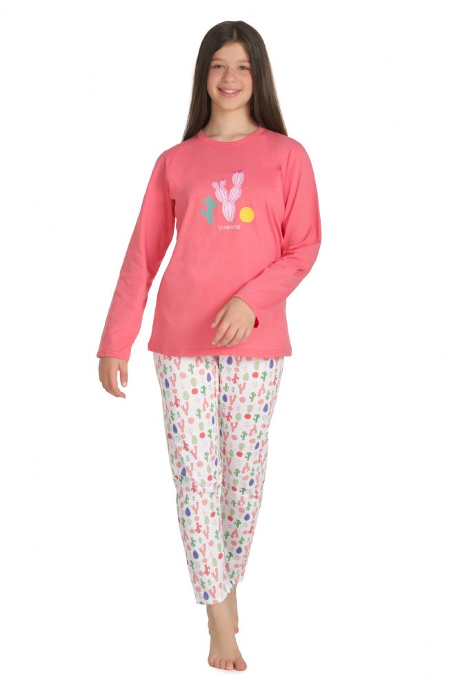 Vacchetti | Pigiama Ragazza Girocollo Fantasia 36942 Cotone Jersey