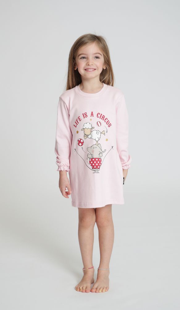 Vacchetti | Camicia Da Notte Ragazza Happy People 5696/2 Caldo Cotone