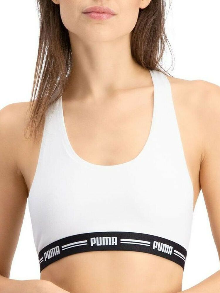 Vacchetti | Reggiseno Sportivo Brassiere Puma Incrocio Sulla Schiena 604022001 Cotone Elasticizzato