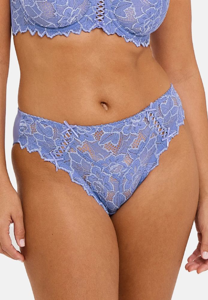 Vacchetti | Slip Donna Midi In Pizzo Arum 66564 Microfibra