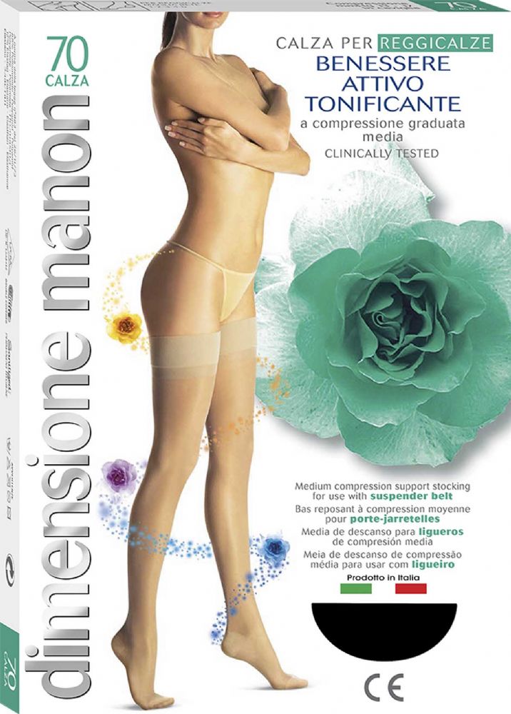 Vacchetti | Calza Per Reggicalze Riposante MANON 70 Denari Compressione Graduata Media Lycra