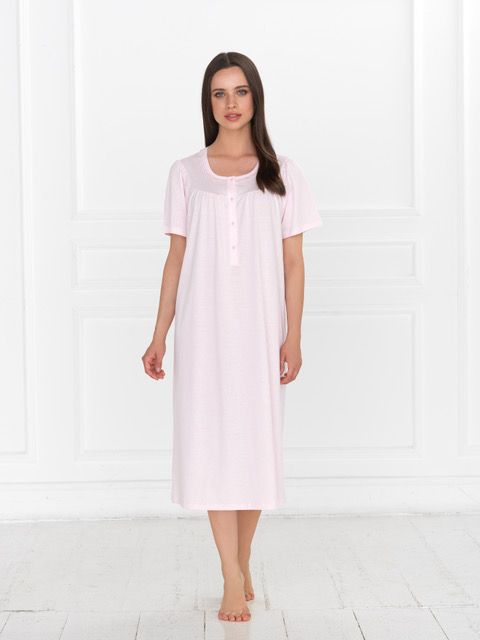 Vacchetti | Camicia Da Notte Serafino Linclalor 71400 Cotone Jersey