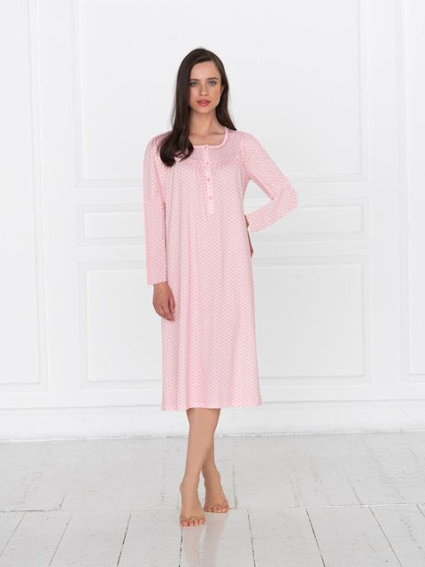 Vacchetti | Camicia Da Notte Serafino Linclalor 74647 Cotone Jersey