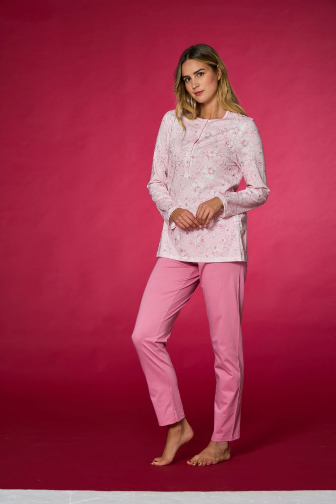 Vacchetti | Pigiama Donna Serafino 75336 Cotone Jersey