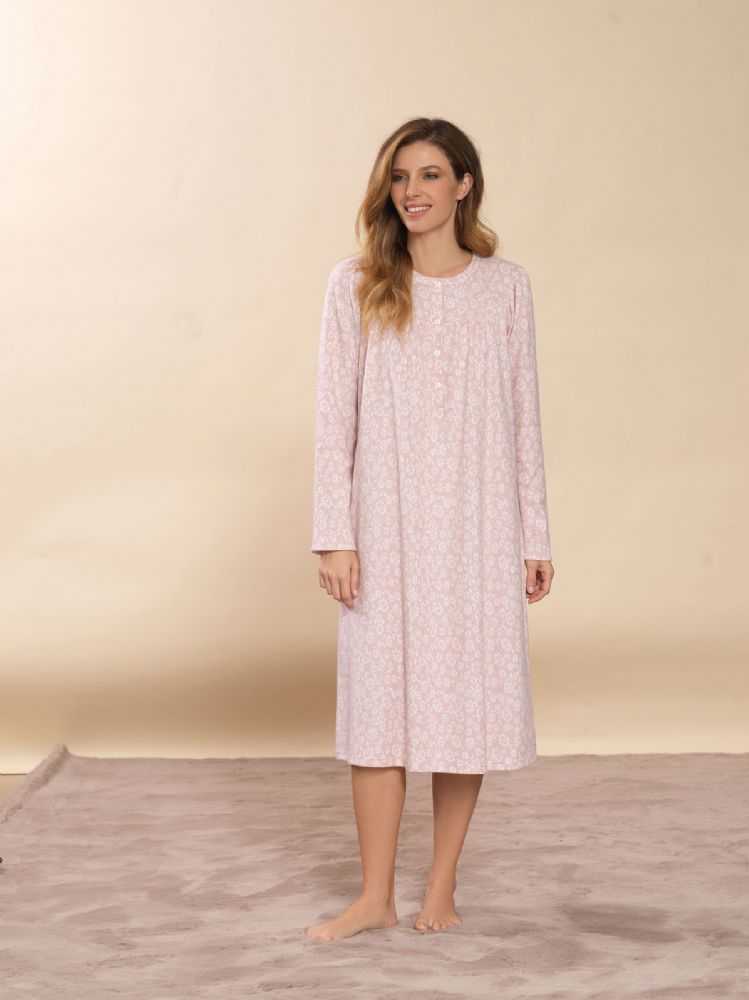 Vacchetti | Camicia Da Notte Serafino Con Raglan 77875 Punto Milano