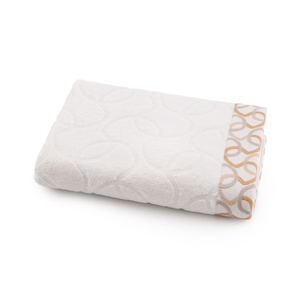 Vacchetti | Set Asciugamani Viso + Ospite Fantasia Riva Cotone Jacquard