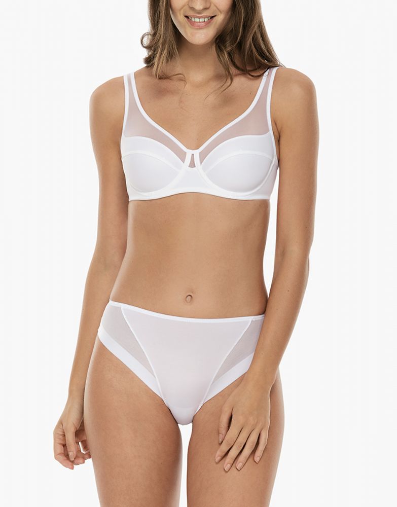 Vacchetti | Reggiseno Con Ferretto Alto Sostegno 14262 Microfibra/Tulle