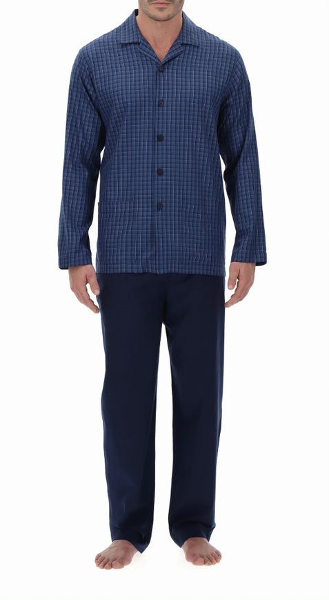 Vacchetti | Pigiama Uomo Aperto Con Colletto VPRT92020 Flanella