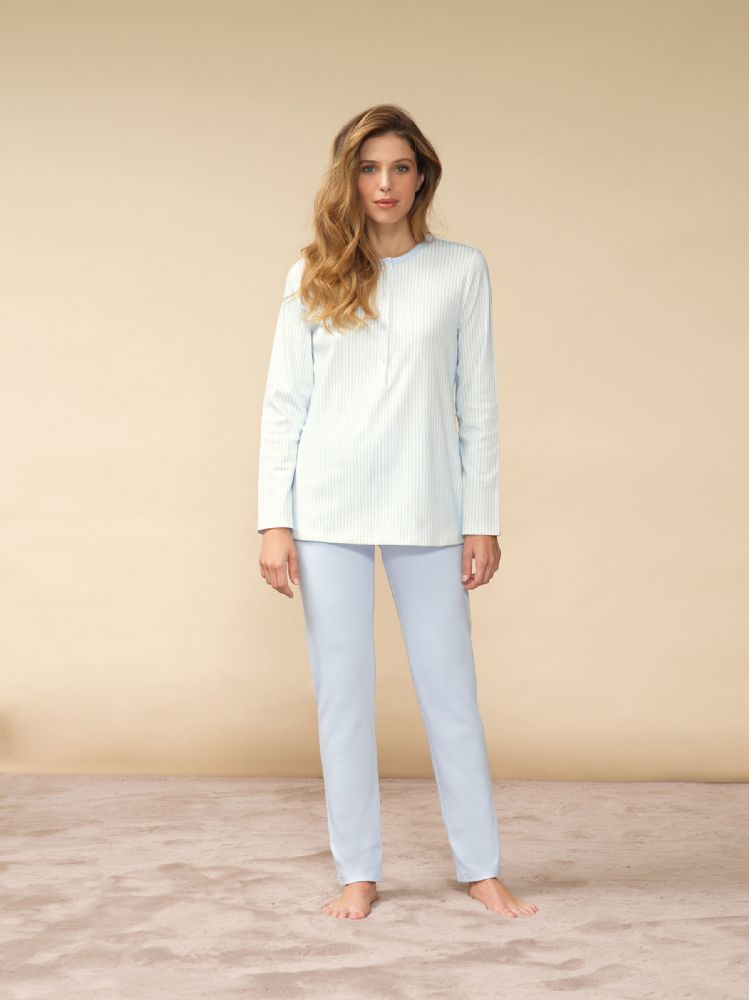 Vacchetti | Pigiama Donna Serafino 92918 Cotone Interlock