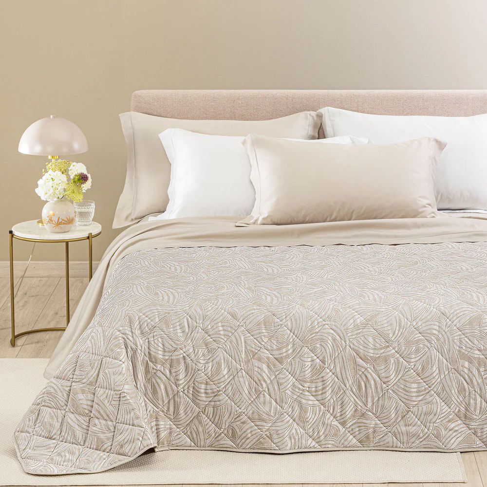 Vacchetti | Copriletto Trapuntato Quilt 2 Piazze Fantasia Dreaming Apollo Raso Jacquard
