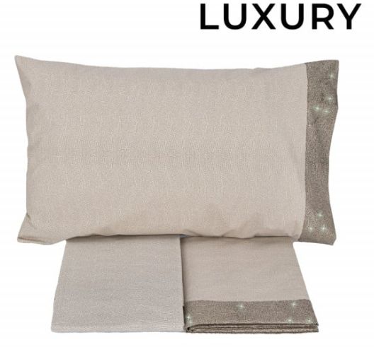 Vacchetti | Completo Lenzuolo 2 Piazze Chromo Cotone