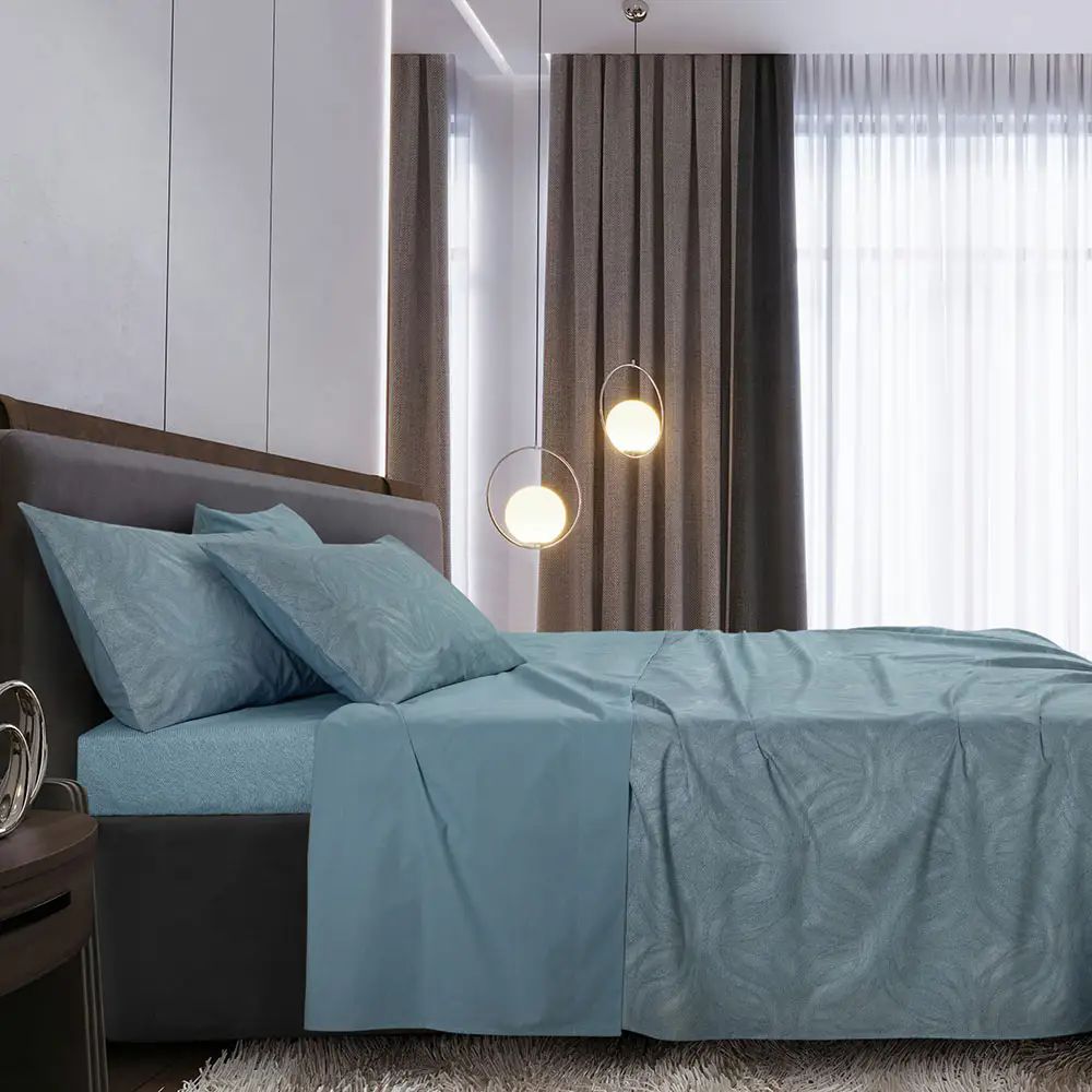 Vacchetti | Completo Lenzuolo 2 Piazze Fantasia Chromo Glimmer Cotone