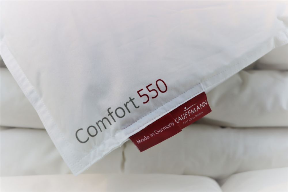 Vacchetti | Piumino 1 Piazza E Mezza Medio Peso Comfort 550 Esterno Cotone Interno 100% Puro Piumino Vergine Bianco Ungherese