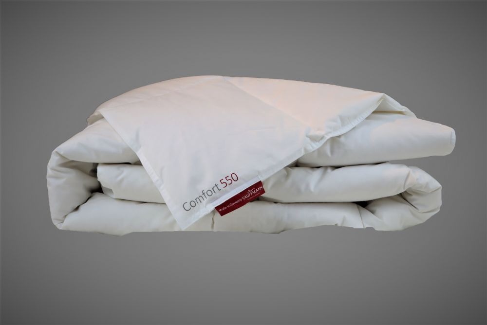 Vacchetti | Piumino 2 Piazze Leggero Comfort 550 Esterno Cotone Interno 100% Puro Piumino Vergine Bianco Ungherese