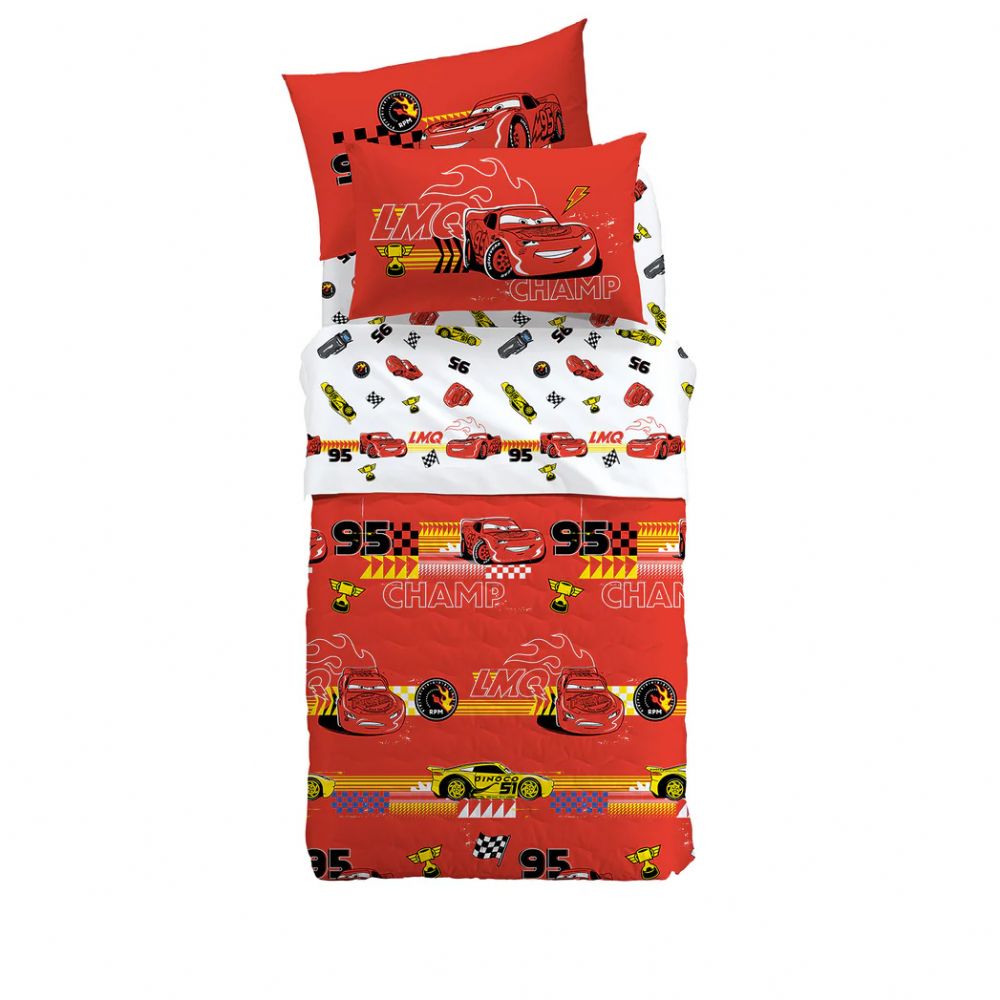 Vacchetti | Completo Lenzuolo 1 Piazza Fantasia Disney Cars 95 Cotone