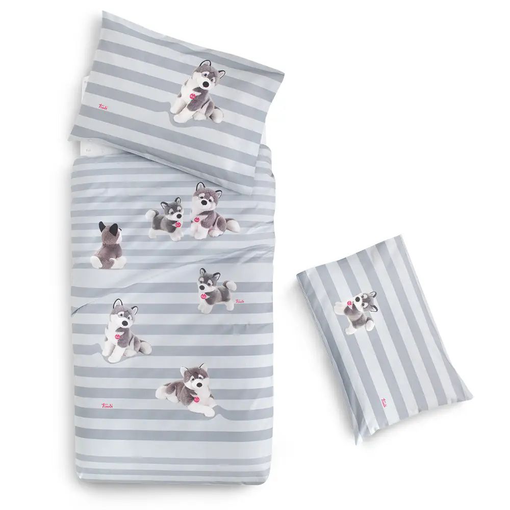 Vacchetti | Completo Copripiumino Lettino fantasia Trudi Husky Cotone
