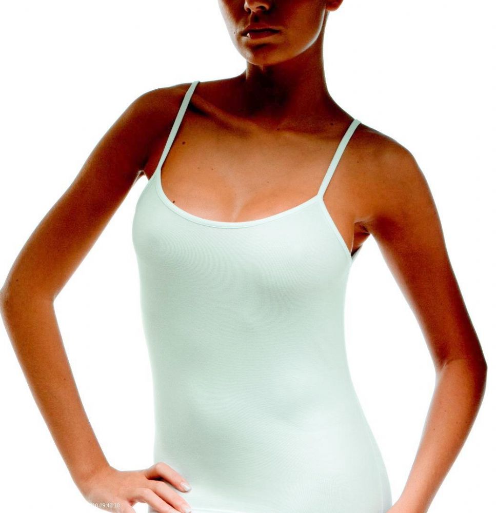 Vacchetti | Canottiera Donna Spalla Stretta Top E8102 Cotone/Micromodal