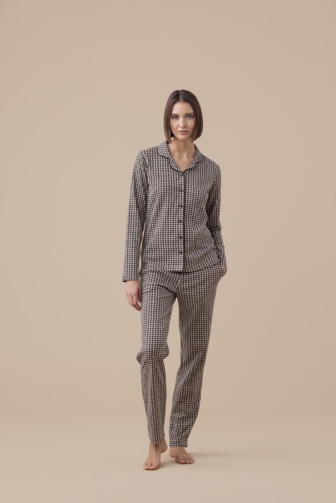 Vacchetti | Pigiama Donna Aperto FA9301PB Caldo Cotone