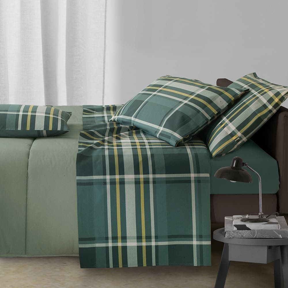 Vacchetti | Completo Lenzuola 2 Piazze Joy Glasgow Cotone