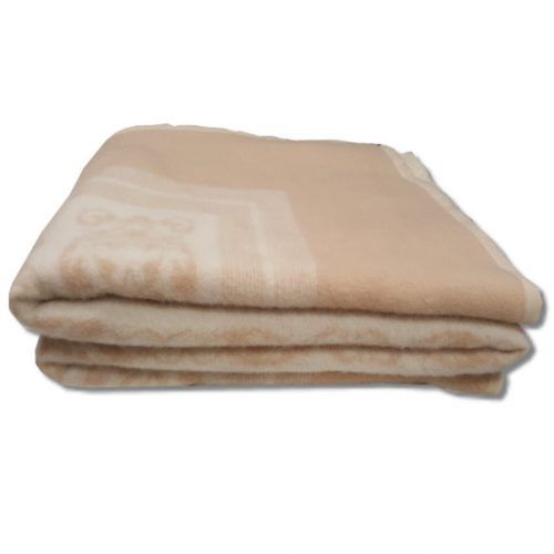 Vacchetti | Coperta 2 Piazze Maxi 450gr. Bordo Tessuto Greta Lana 100% Vergine Nuova Zelanda