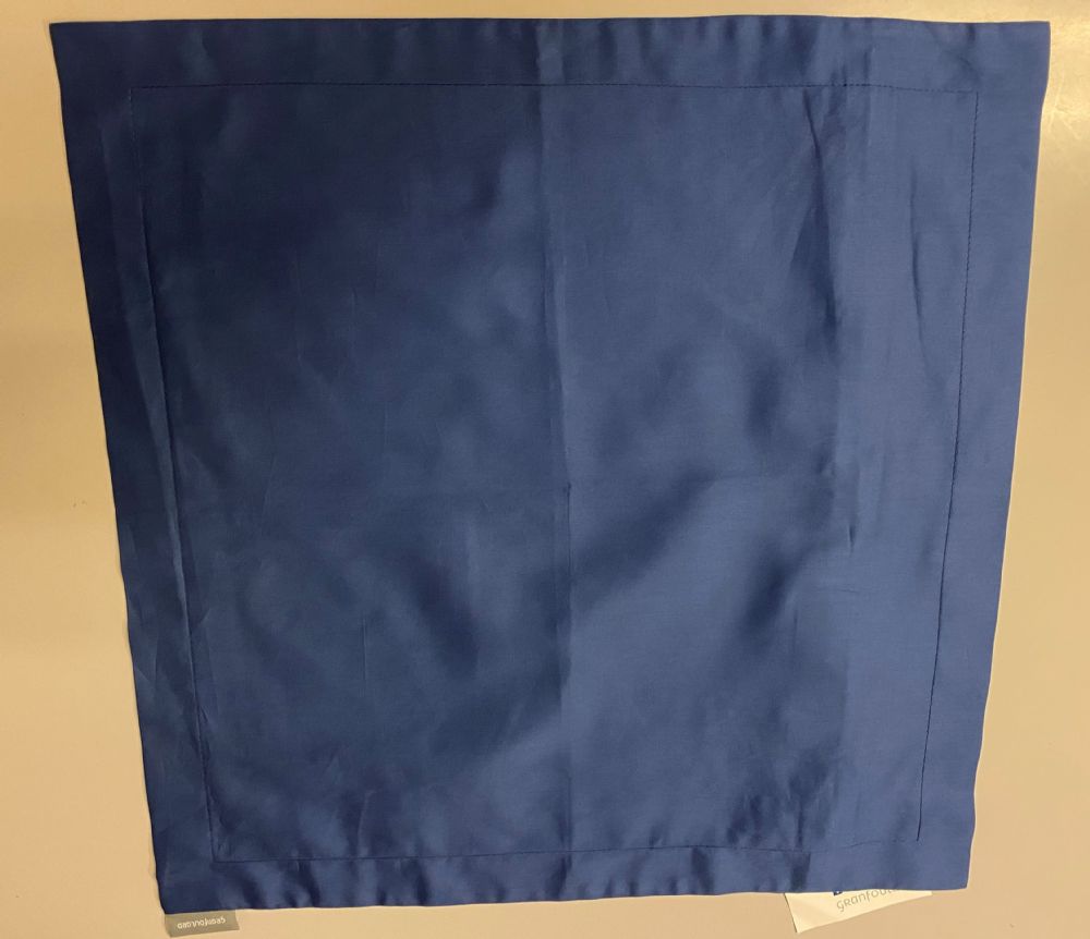 Vacchetti | Copricuscino 40x40 Con Cerniera Granfoulard Tinta Unita Raso Di Cotone