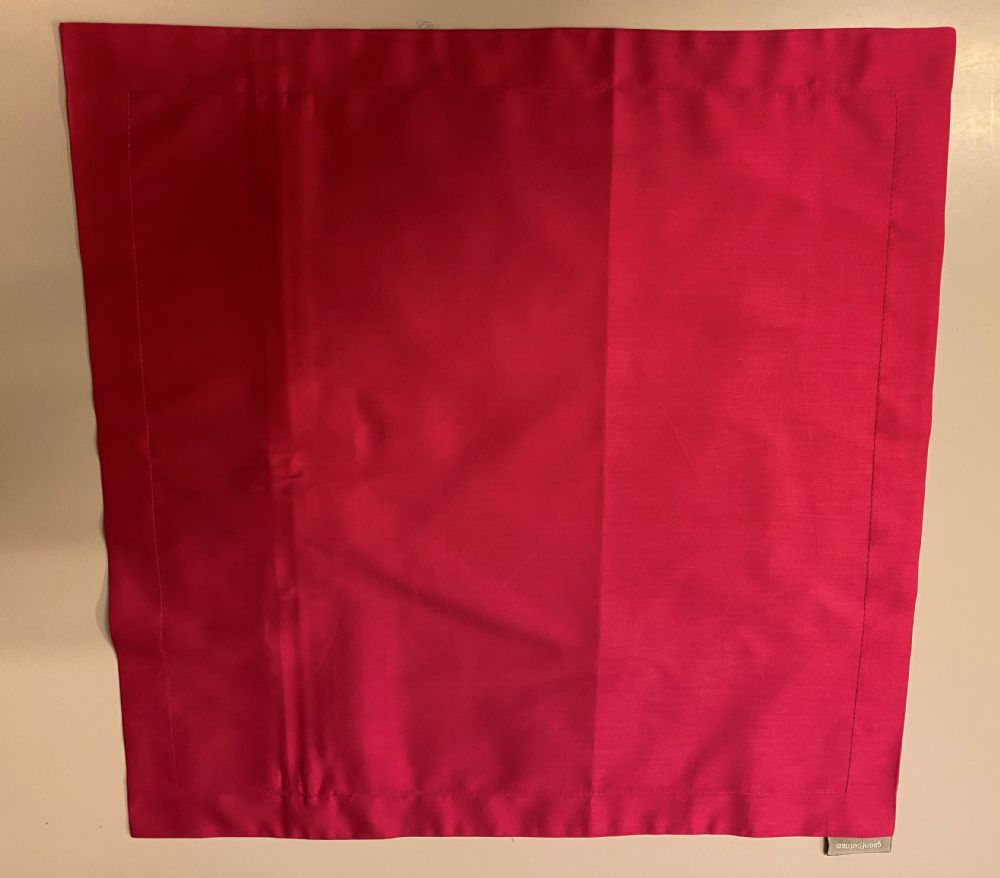 Vacchetti | Copricuscino 40x40 Con Cerniera Granfoulard Tinta Unita Raso Di Cotone