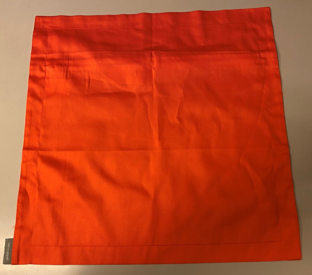 Vacchetti | Copricuscino 40x40 Con Cerniera Granfoulard Tinta Unita Raso Di Cotone