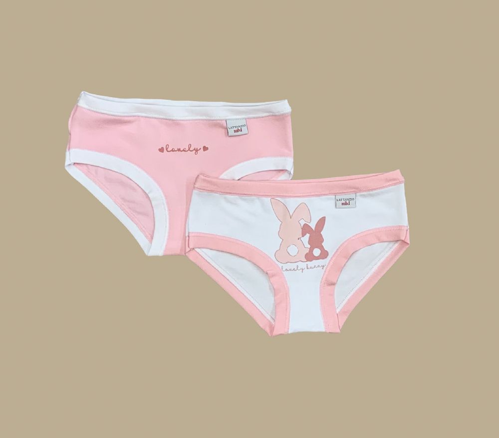 Vacchetti | 2 Slip Bambina Fantasia 35415/02 Cotone Elasticizzato