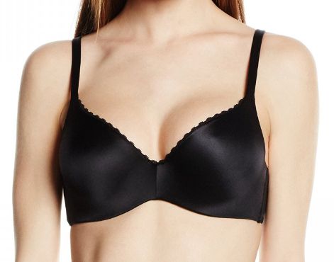 Vacchetti | Reggiseno Imbottito Con Ferretto Estraibile Coppe Senza Cucitura 14125 Microfibra Lucida