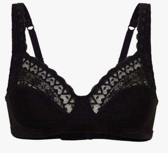 Vacchetti | Reggiseno Senza Ferretto Pizzo Sottocoppe in Cotone 15240 Microfibra
