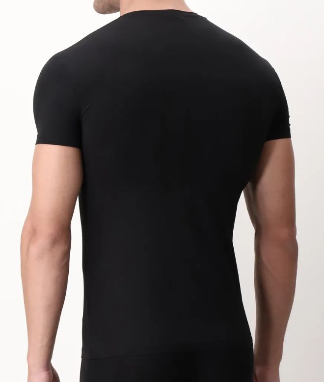 Vacchetti | T Shirt Uomo Mezza Manica Girocollo X-Touch Micromodal