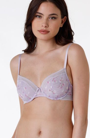 Vacchetti | Reggiseno Con Ferretto In Tulle E Pizzo L0CRC Microfibra