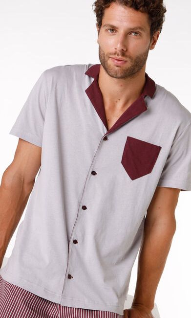 Vacchetti | Pigiama Uomo Corto Colletto L0CSY Puro cotone jersey