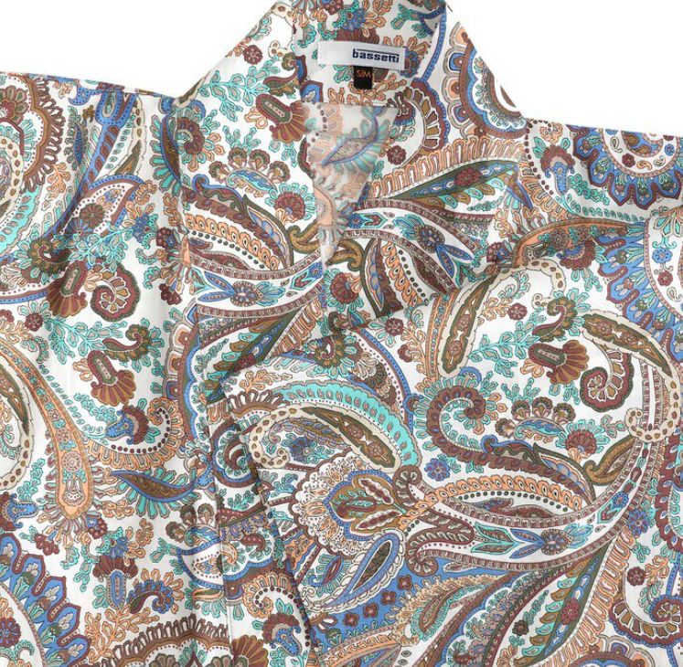 Vacchetti | Kimono Granfoulard Bassetti Noto In Raso Di Cotone 