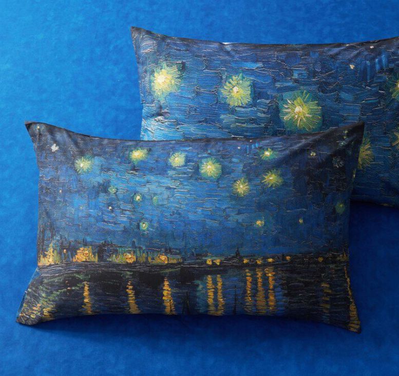 Vacchetti | Completo Copripiumino 1 Piazza E Mezza Bassetti Notte Stellata Van Gogh Cotone