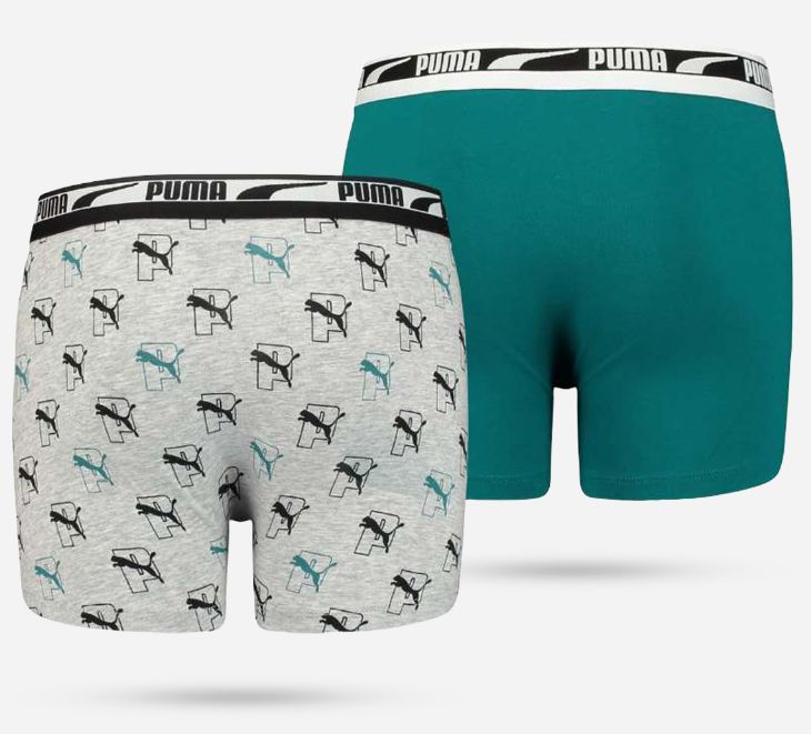 Vacchetti | 2 Boxer Ragazzo Puma Cotone Elasticizzato Elastico Esterno 701221349 