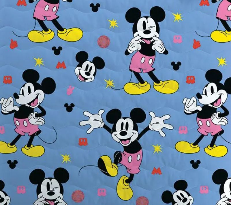 Vacchetti | Copriletto Trapuntato Quilt 1 Piazza Singolo Caleffi Disney Mickey Fantasy