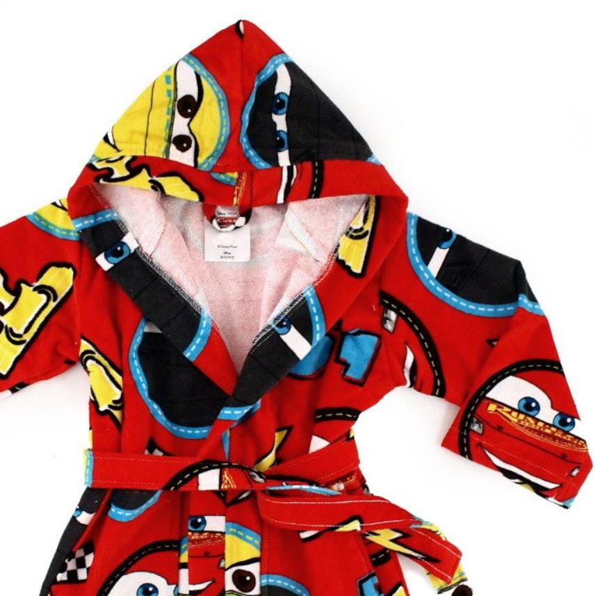 Vacchetti | Accappatoio Con Cappuccio Bambino Disney Cars Speed Spugna