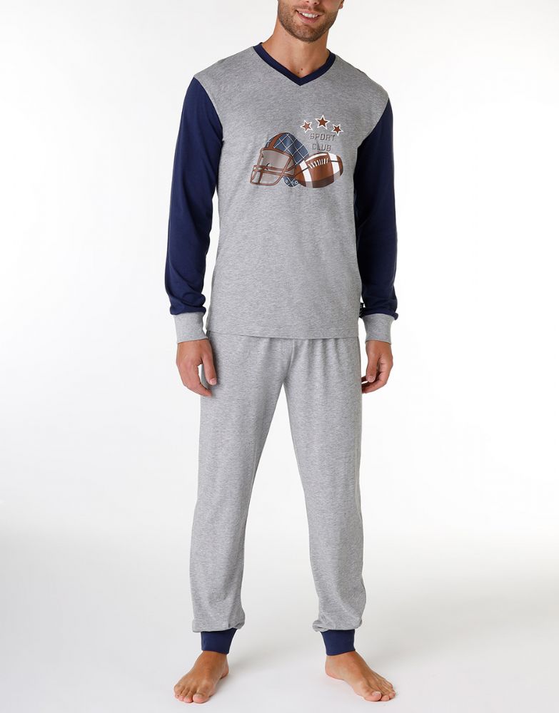 Vacchetti | Pigiama Uomo Scollo V L0CYI Cotone Jersey