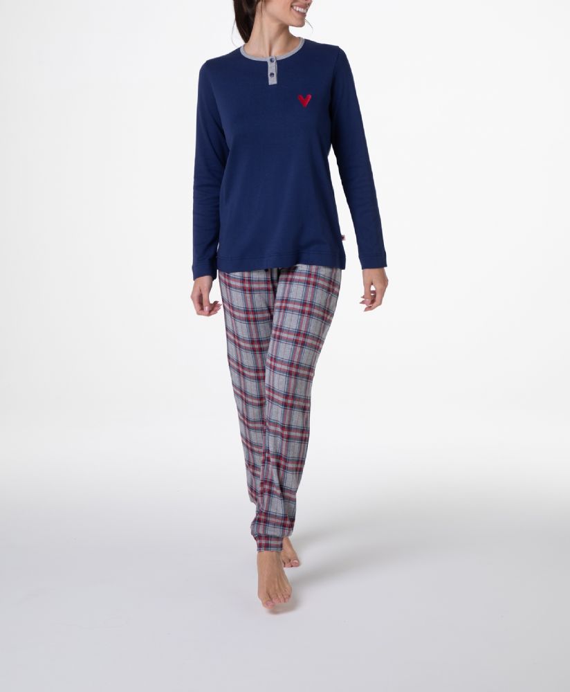 Vacchetti | Pigiama Donna Serafino Con Polsino L0EAD Cotone Jersey