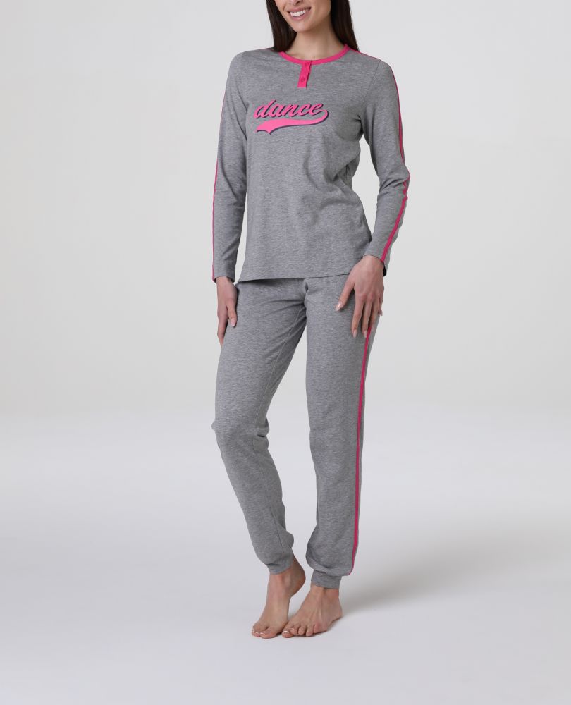 Vacchetti | Pigiama Donna Serafino Con Polsino L0EQJ Cotone Jersey