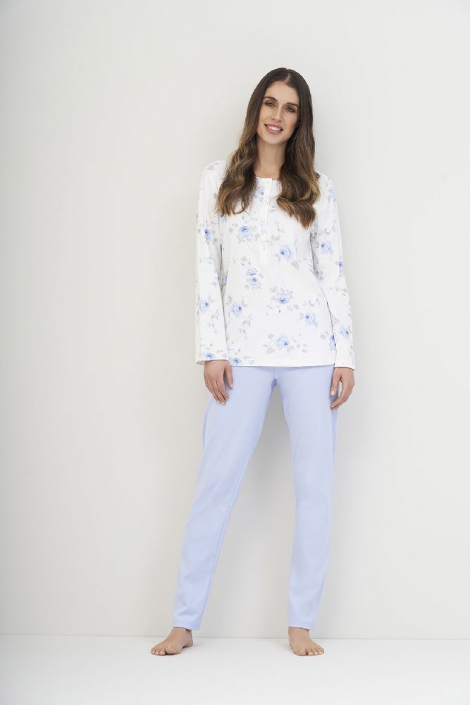 Vacchetti | Pigiama Donna Serafino 92633 Cotone Interlock