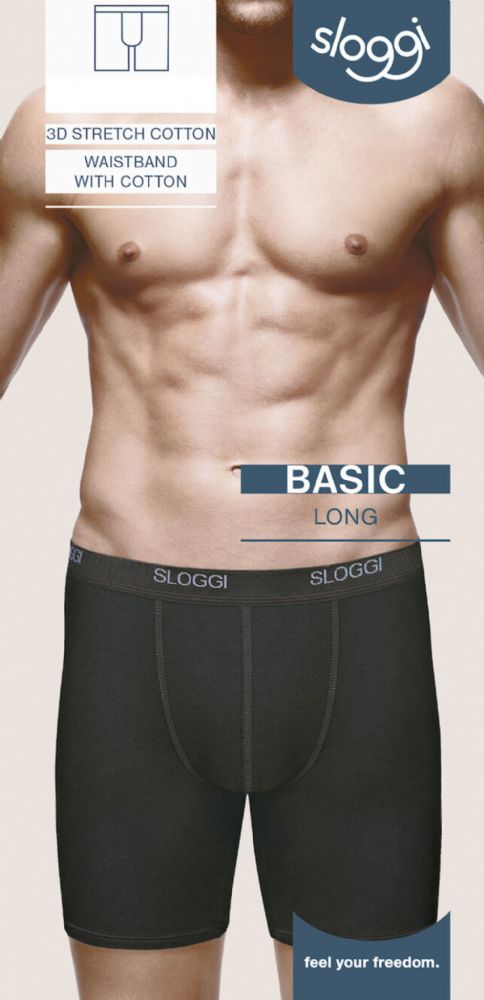 Vacchetti | Slip Uomo Gamba Lunga Elastico Esterno Basic Long Cotone Elasticizzato