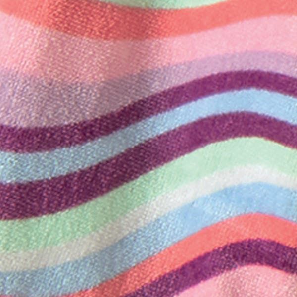 Vacchetti | Accappatoio Con Cappuccio Fantasia Junior Marea Spugna Cimata Di Cotone